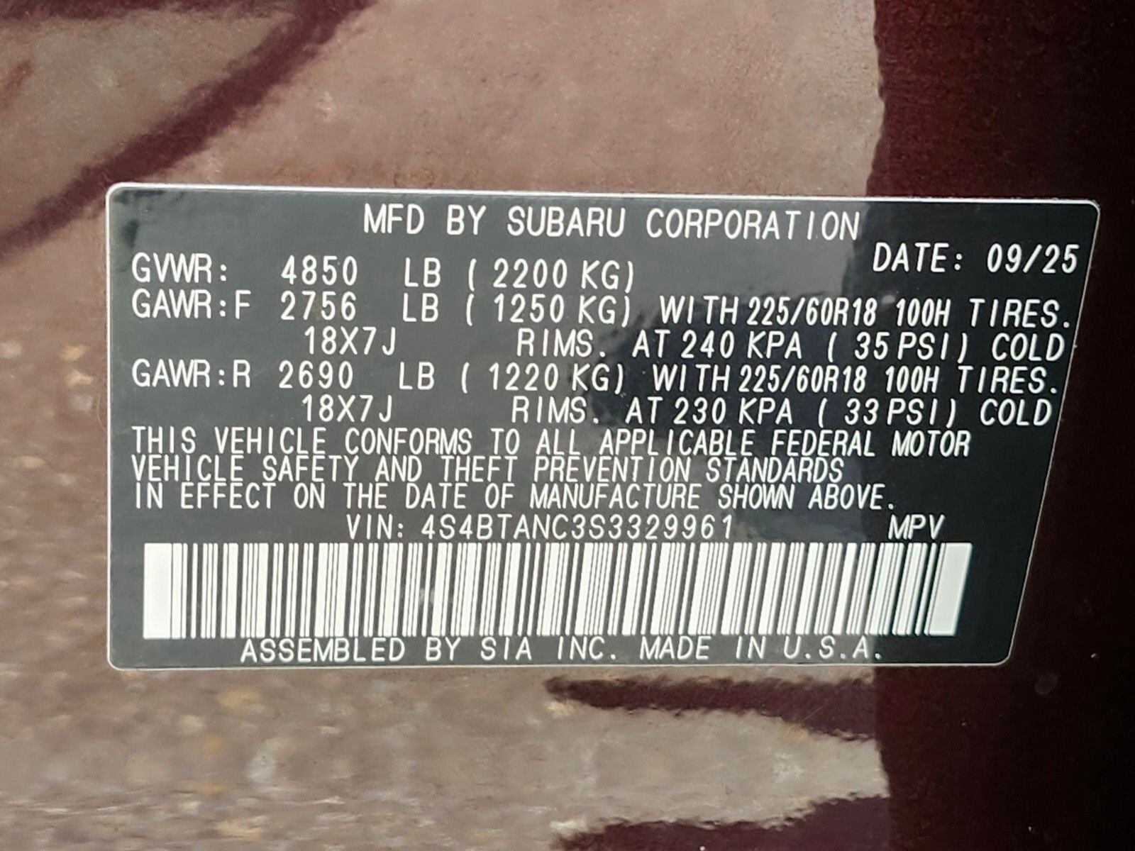 2025 Subaru Outback Limited