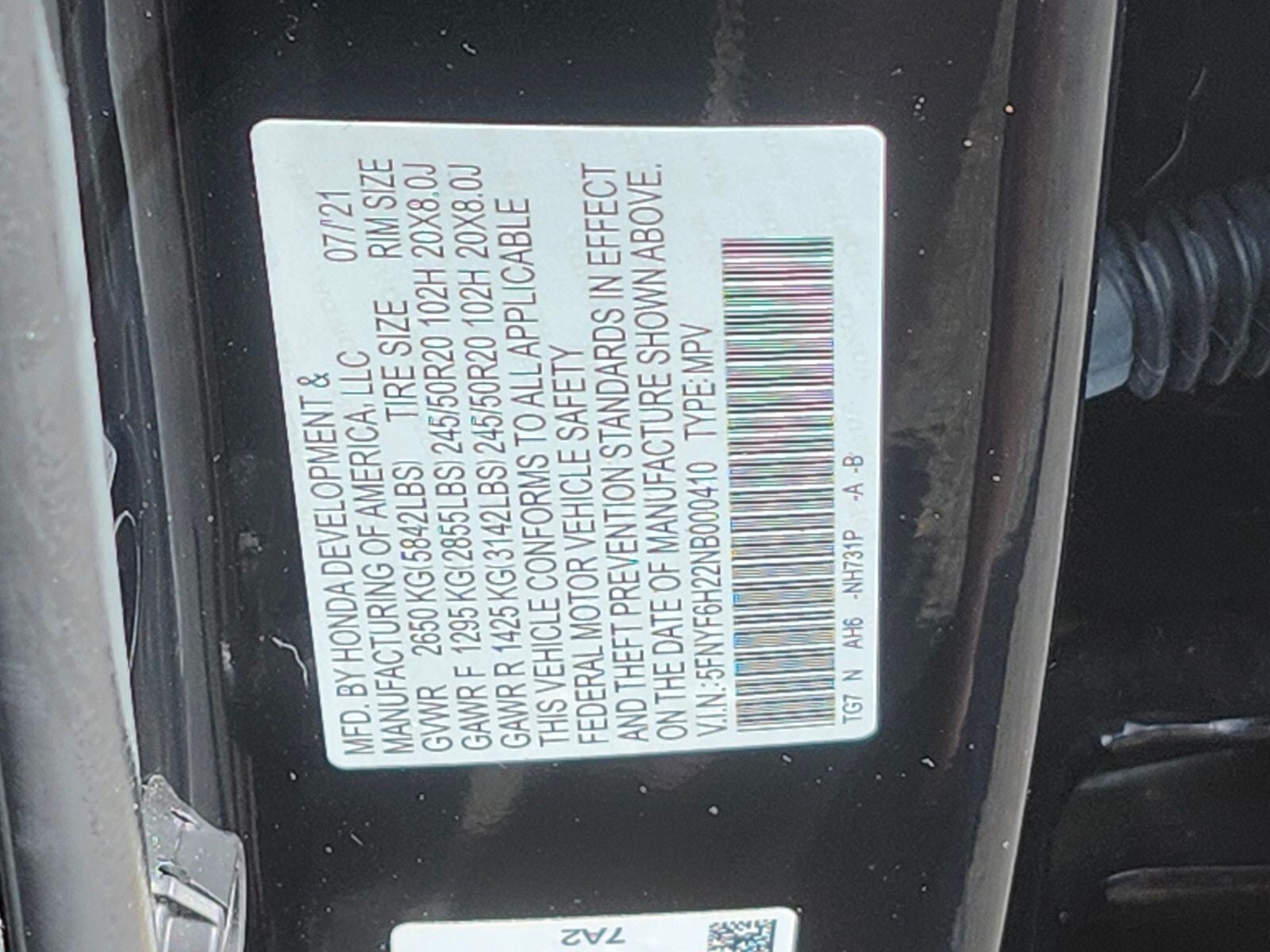 2022 Honda Pilot Special Edition