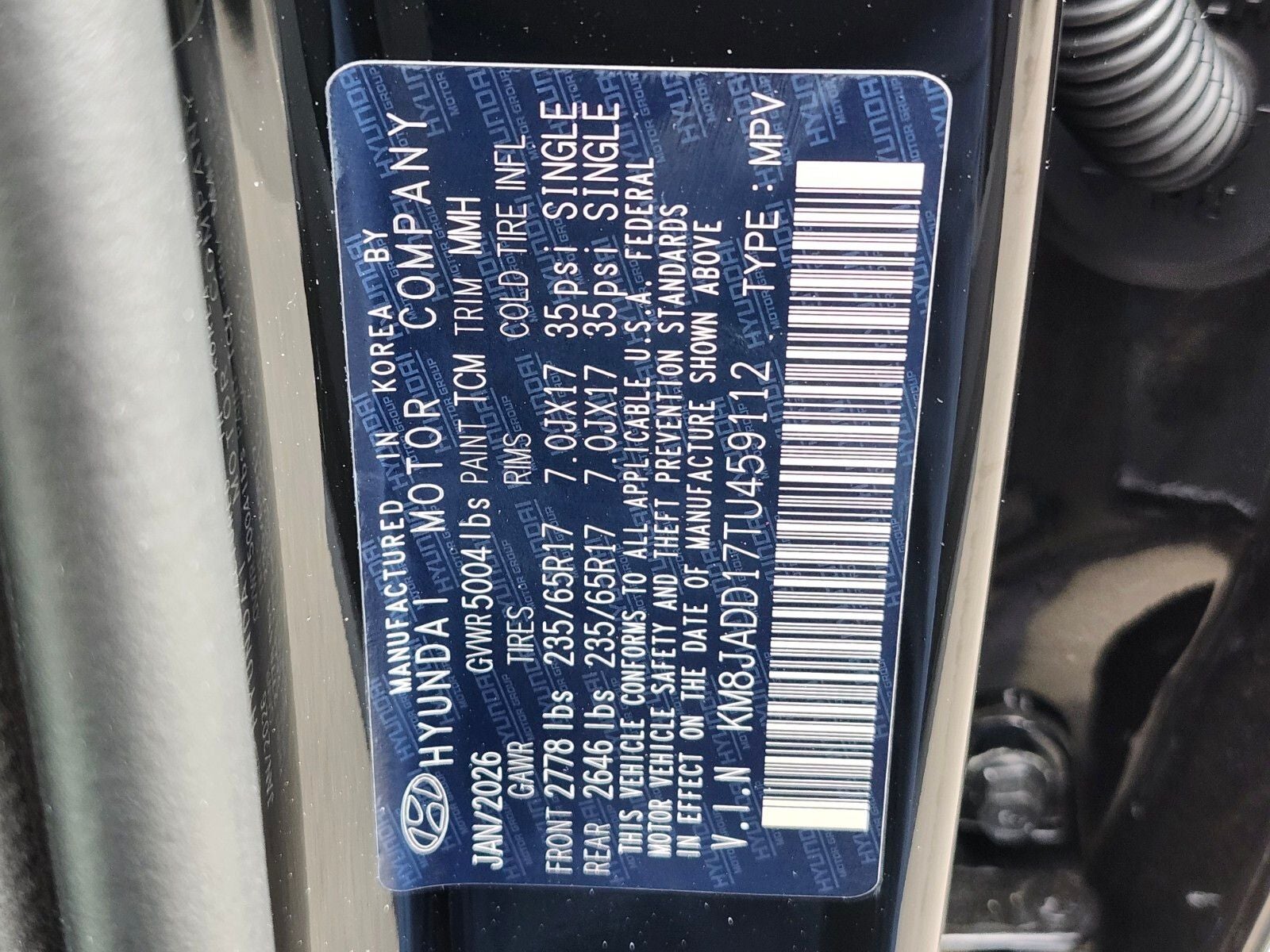 2026 Hyundai Tucson Hybrid Blue SE