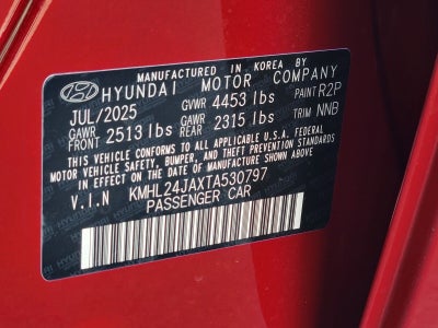 2026 Hyundai Sonata SE