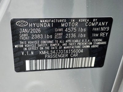 2026 Hyundai Sonata Hybrid SEL