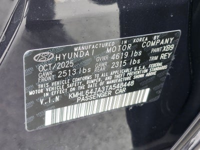 2026 Hyundai Sonata SEL Sport
