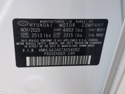 2026 Hyundai Sonata SEL Sport
