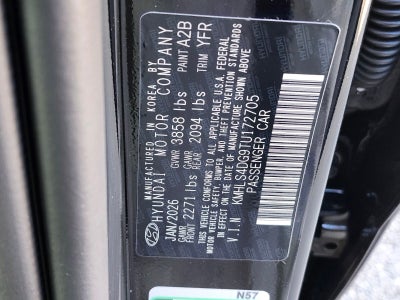 2026 Hyundai Elantra SEL Sport