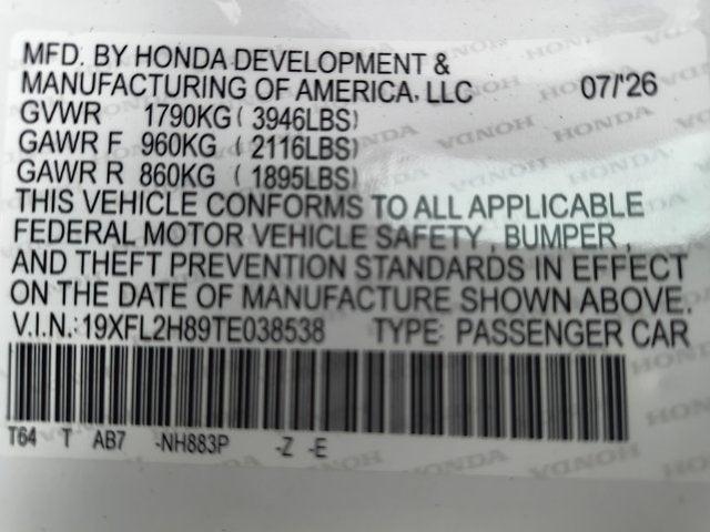 2026 Honda Civic Hatchback Sport