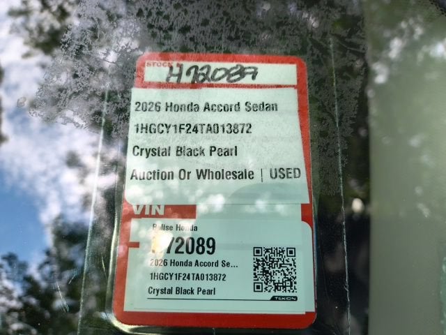 2026 Honda Accord Sedan LX