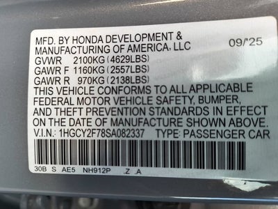 2025 Honda Accord Hybrid Sport-L