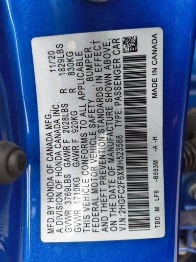 2021 Honda Civic Sedan LX