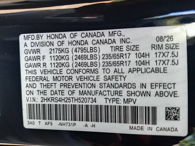 2026 Honda CR-V LX