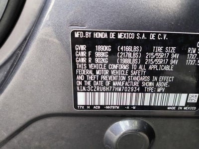 2017 Honda HR-V EX-L Navi