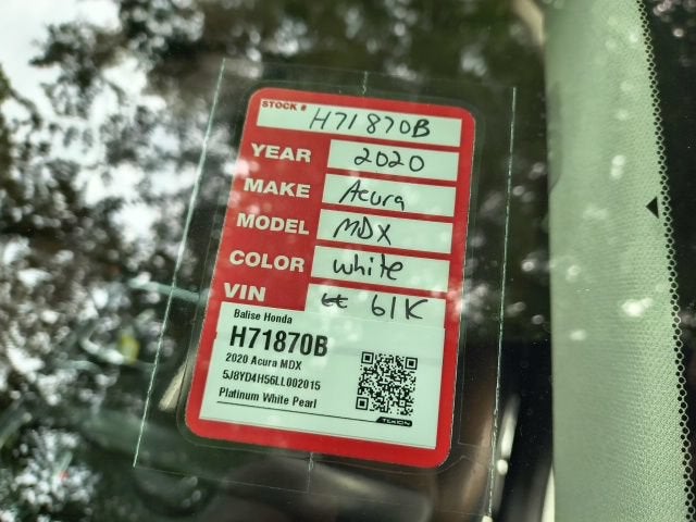 2020 Acura MDX w/Technology Pkg