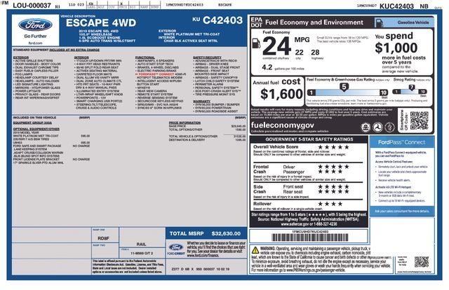 2019 Ford Escape SEL