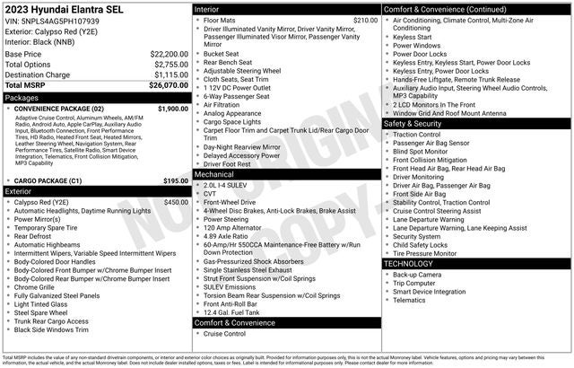 2023 Hyundai Elantra SEL