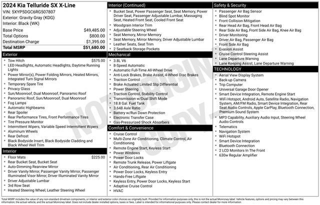 2024 Kia Telluride SX X-Line