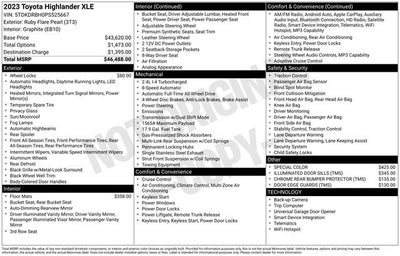 2023 Toyota Highlander XLE