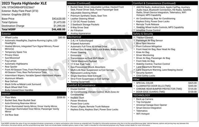 2023 Toyota Highlander XLE