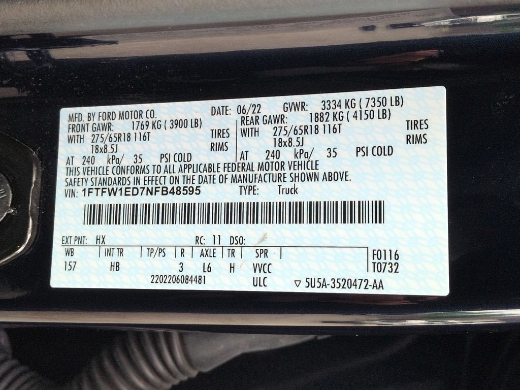 2022 Ford F-150 LARIAT
