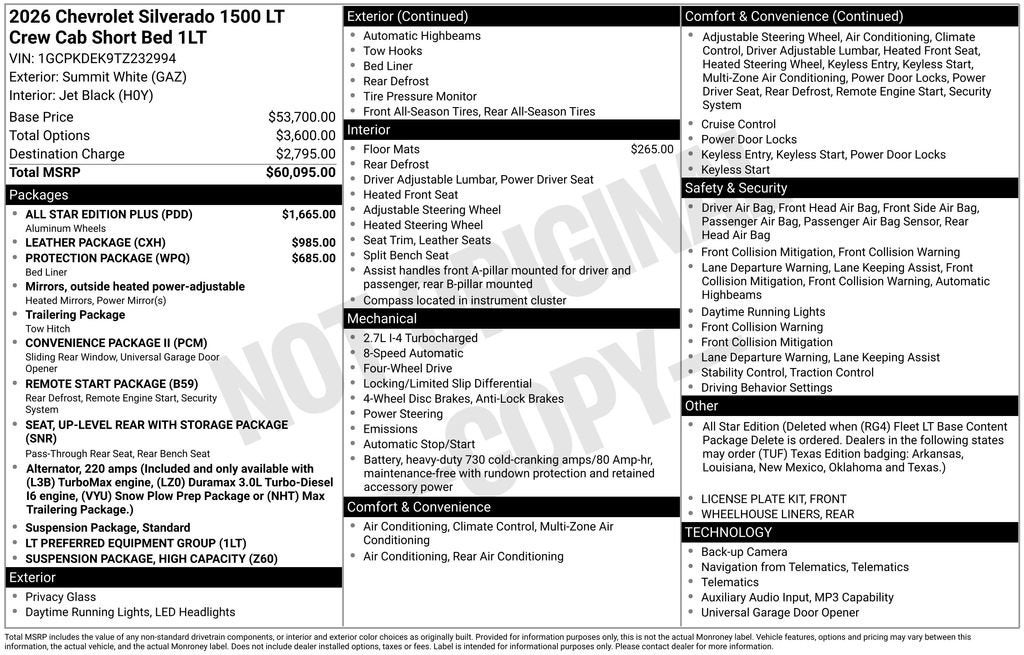 2026 Chevrolet Silverado 1500 LT