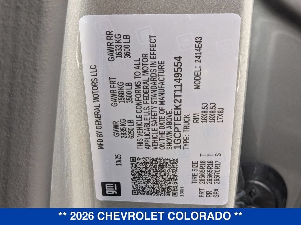 2026 Chevrolet Colorado Trail Boss