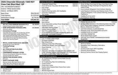 2026 Chevrolet Silverado 1500 RST