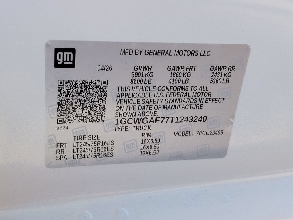 2026 Chevrolet Express Cargo WT