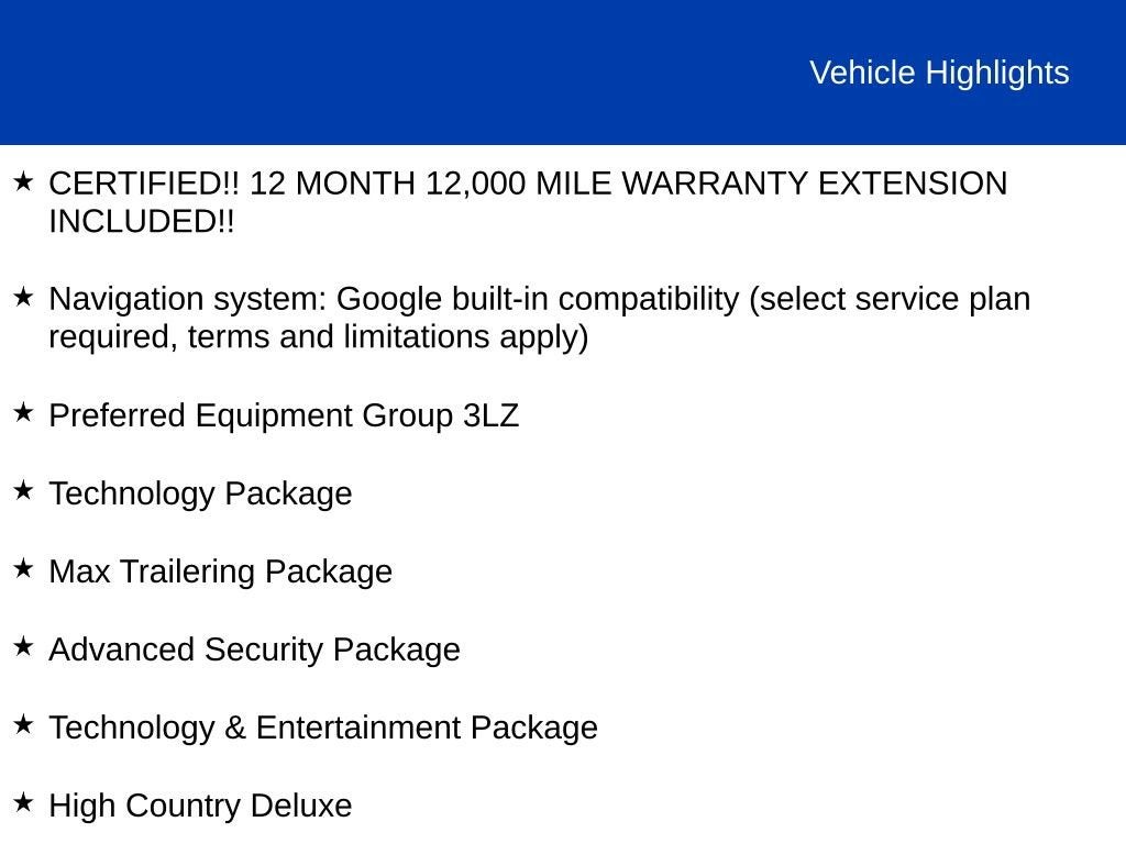 2025 Chevrolet Suburban High Country