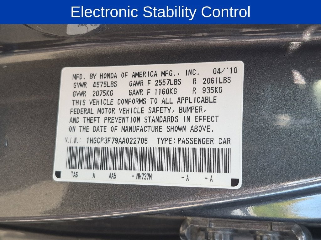 2010 Honda Accord 3.5 EX