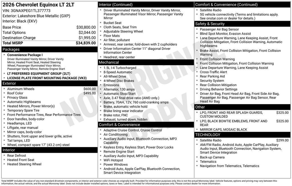 2026 Chevrolet Equinox LT