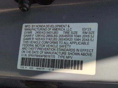 2023 Honda Passport AWD Elite