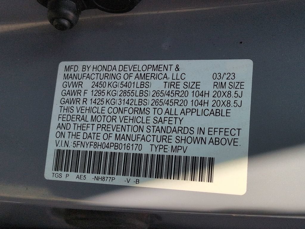 2023 Honda Passport AWD Elite