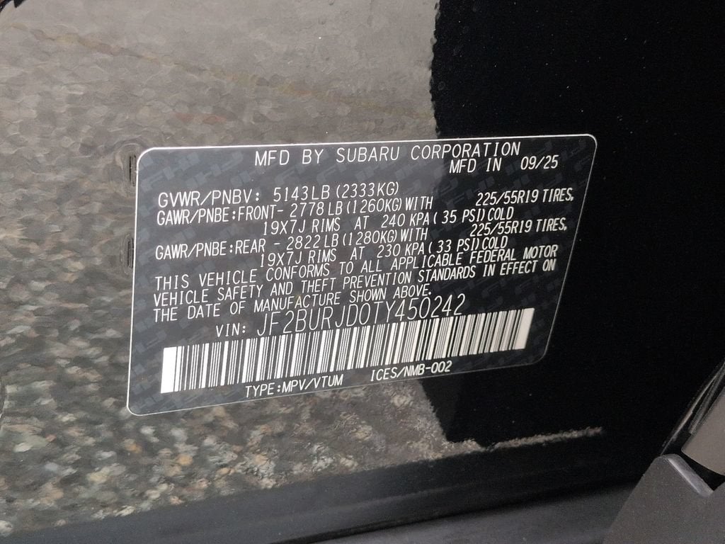 2026 Subaru Outback Touring XT
