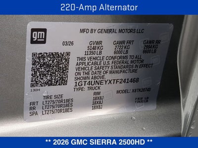 2026 GMC Sierra 2500 HD SLT