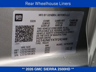 2026 GMC Sierra 2500 HD SLT