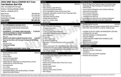 2026 GMC Sierra 2500 HD SLT