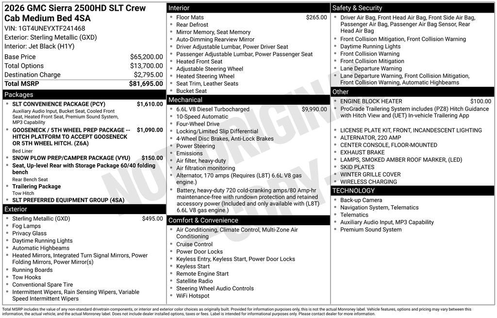 2026 GMC Sierra 2500 HD SLT