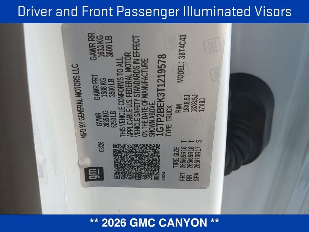 2026 GMC Canyon Elevation