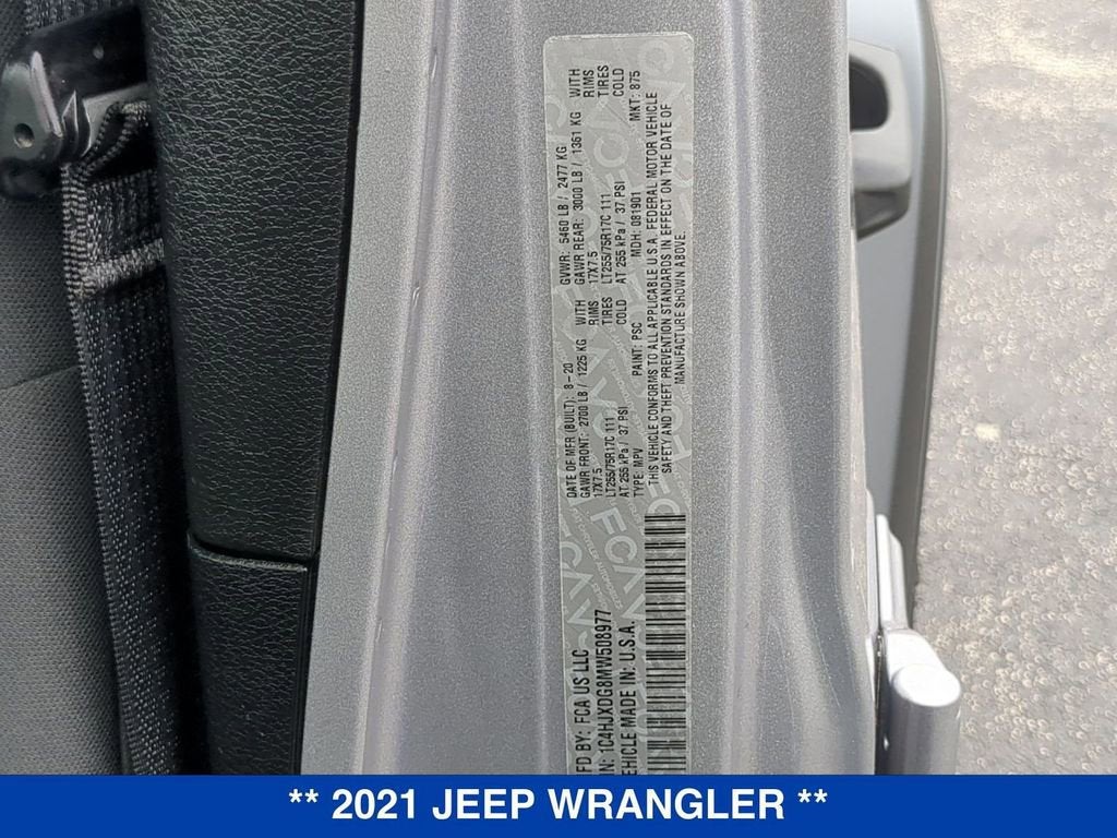 2021 Jeep Wrangler Unlimited Willys 4x4