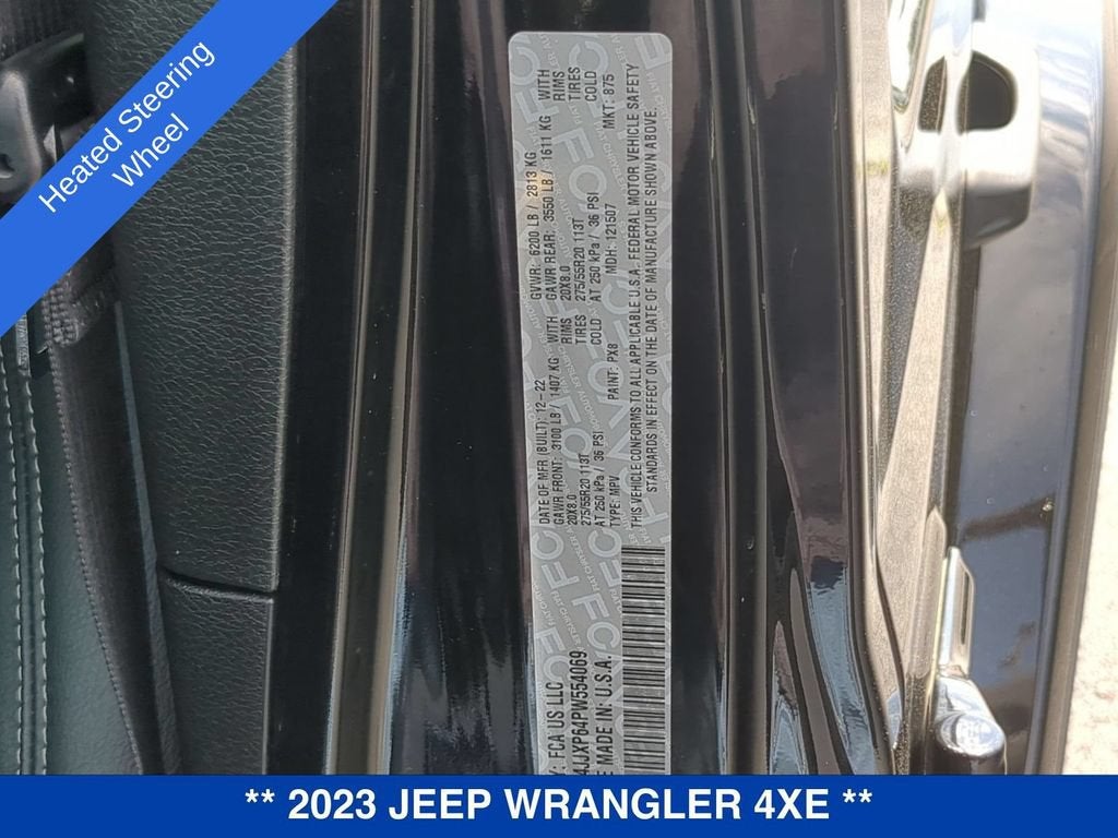 2023 Jeep Wrangler 4xe Sahara 4x4