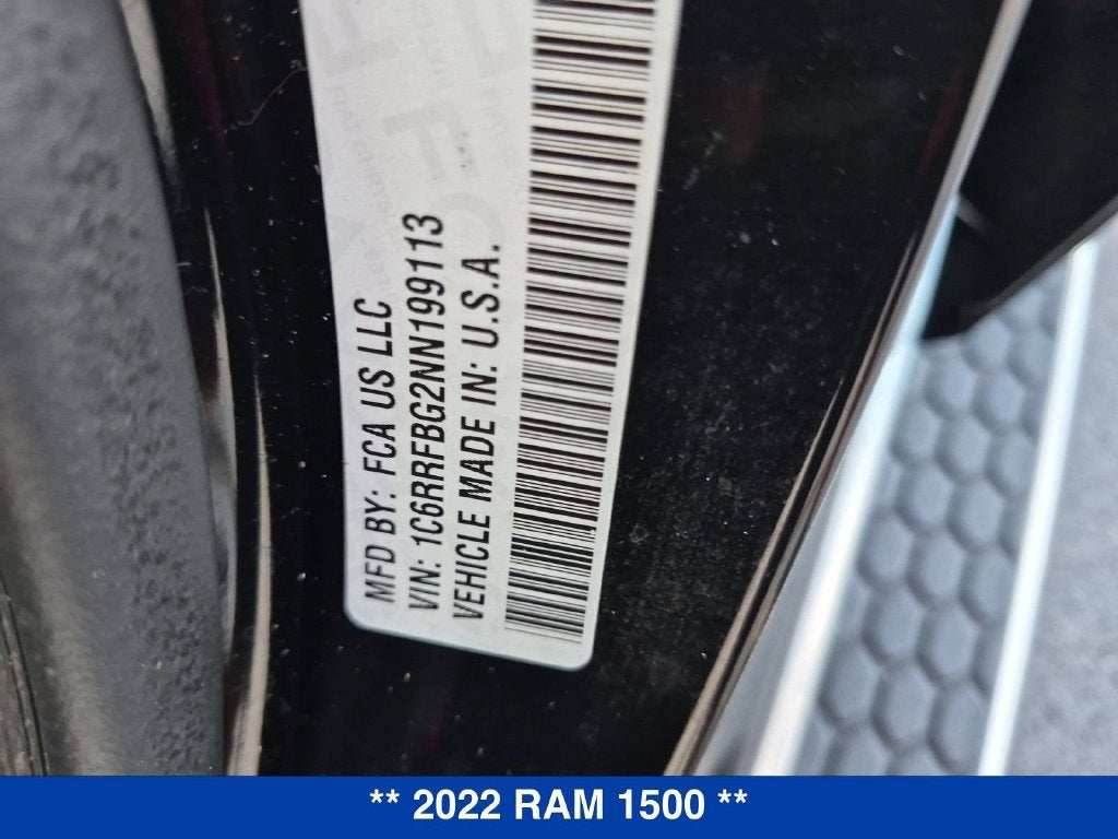 2022 RAM 1500 Big Horn Quad Cab 4x4 6'4" Box