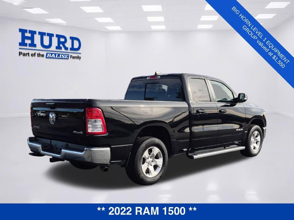 2022 RAM 1500 Big Horn Quad Cab 4x4 6'4" Box