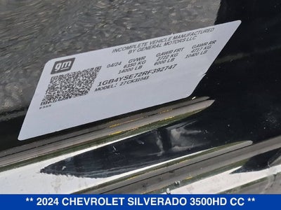 2024 Chevrolet Silverado 3500 HD Chassis Cab Work Truck
