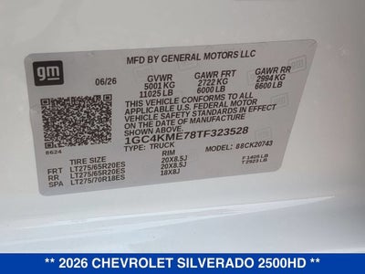 2026 Chevrolet Silverado 2500 HD Custom