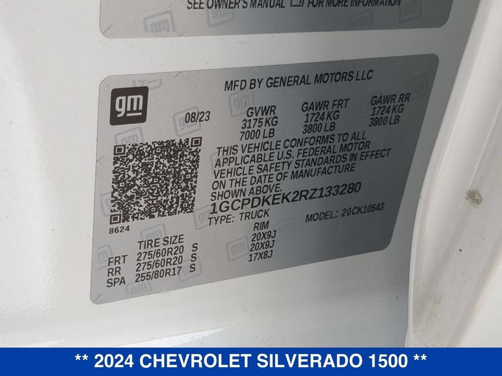 2024 Chevrolet Silverado 1500 LT (2FL)