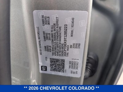 2026 Chevrolet Colorado Z71