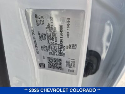 2026 Chevrolet Colorado Trail Boss