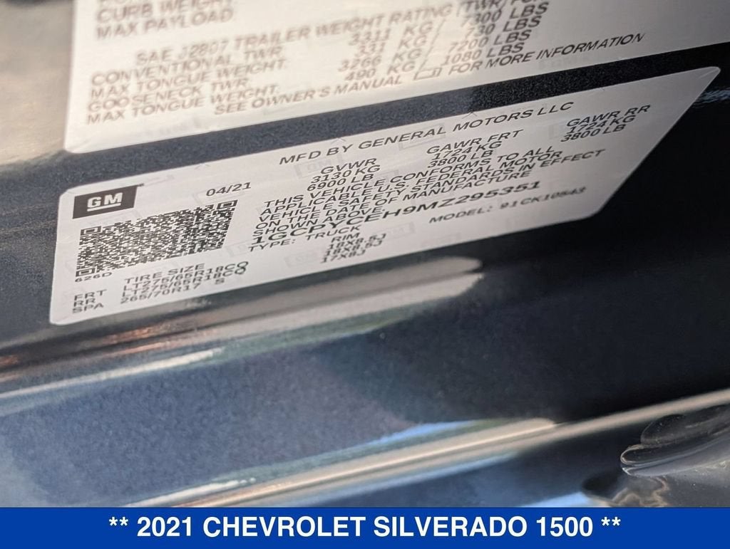 2021 Chevrolet Silverado 1500 Custom Trail Boss