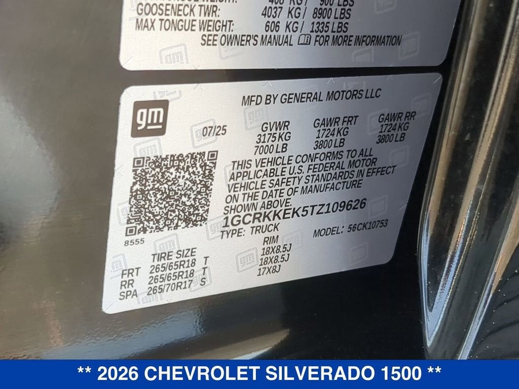 2026 Chevrolet Silverado 1500 LT (2FL)