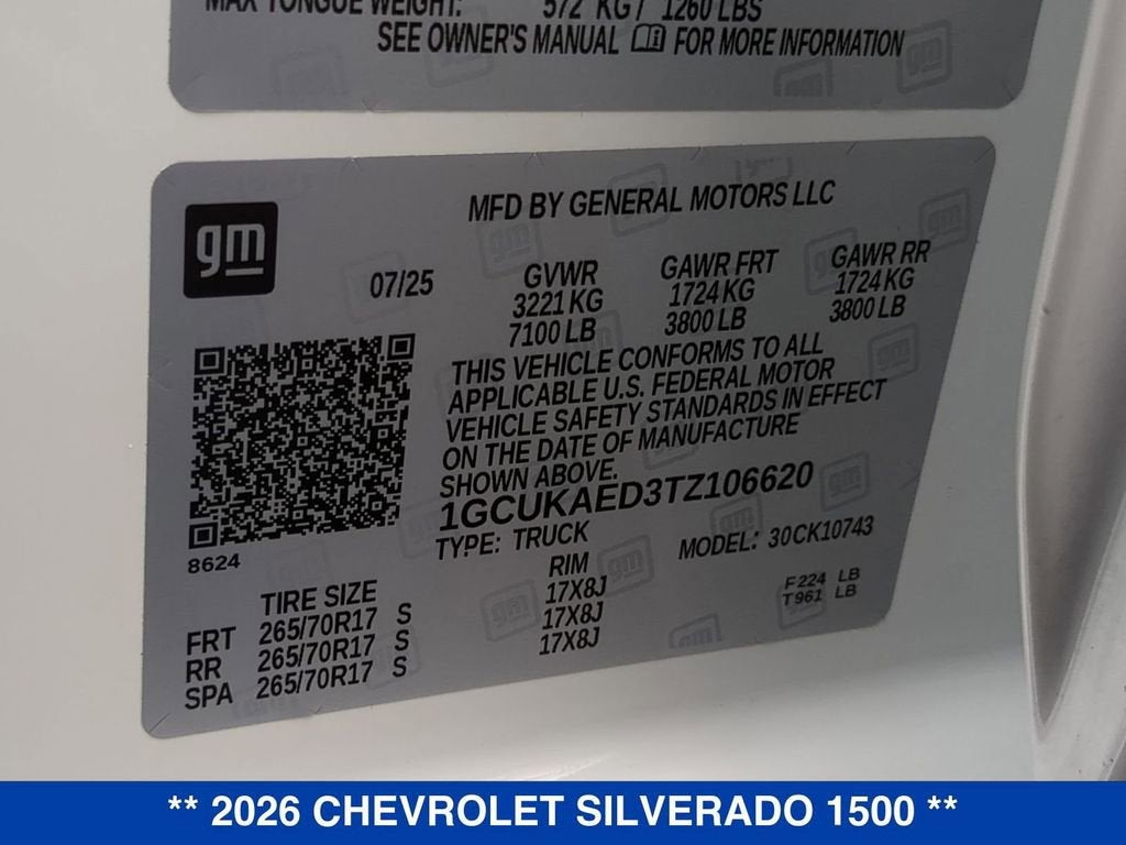 2026 Chevrolet Silverado 1500 WT