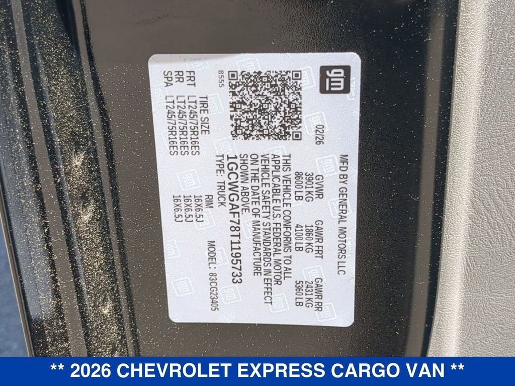 2026 Chevrolet Express Cargo WT