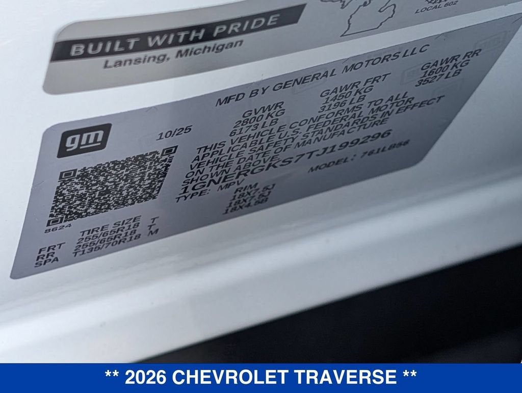 2026 Chevrolet Traverse LT